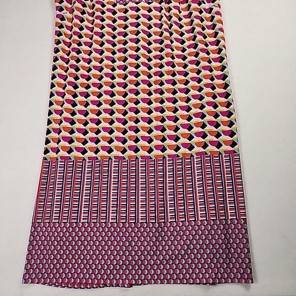 Laundry by Shelli Segal Small Geometric Boho Cap Sleeve Shift Dress Vibrant - Picture 5 of 11